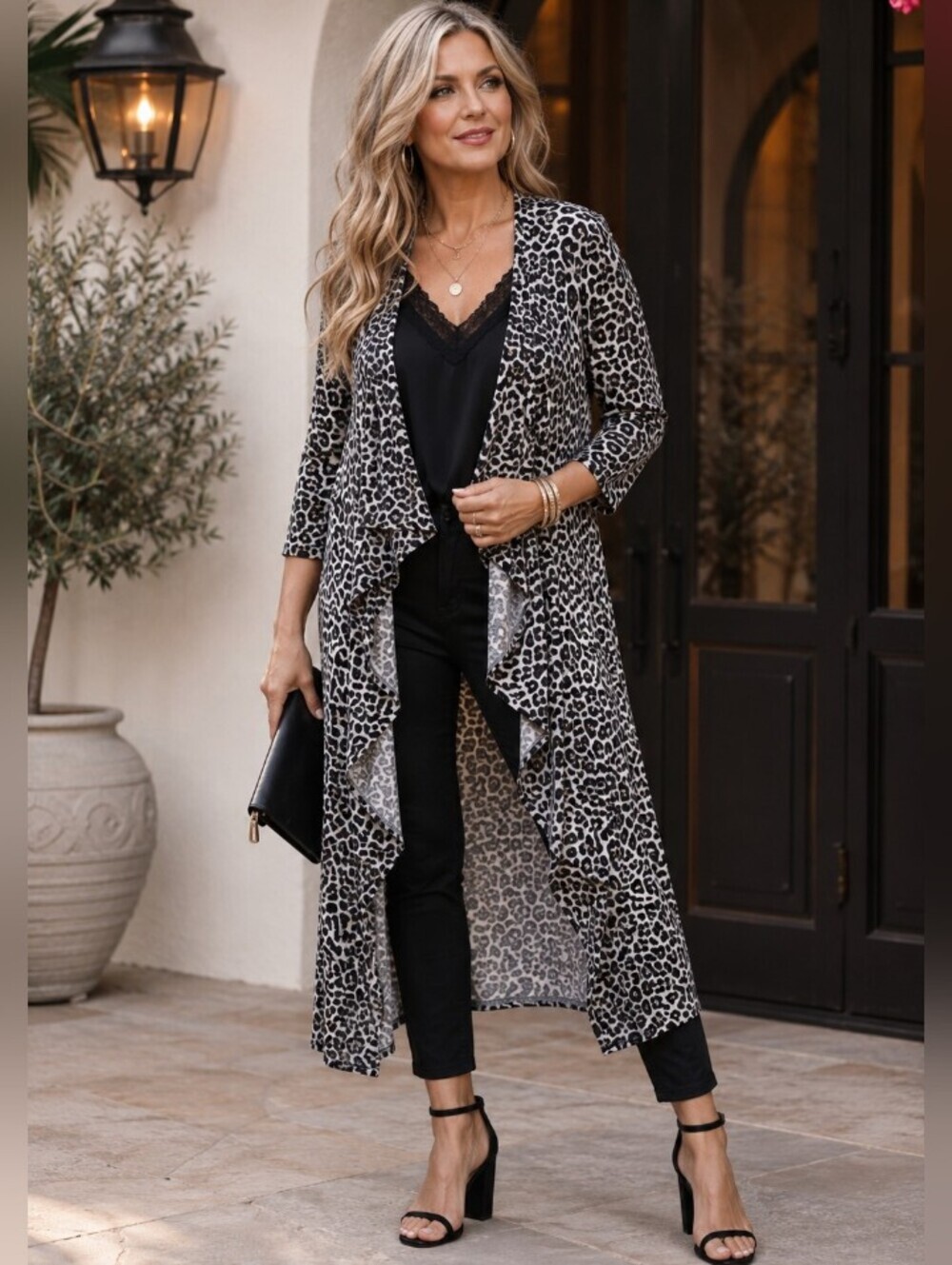 LuLaRoe Shirley Leopard Print Kimono